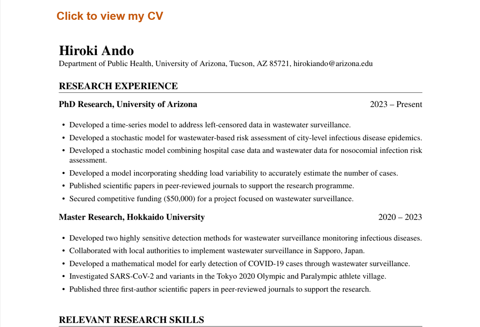 CV